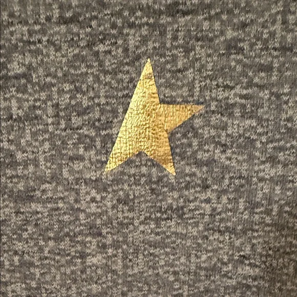 Golden Goose Gray Crewneck Sweatshirt with Gold Star - Picture 4 of 9